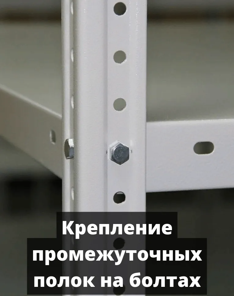 Стеллаж металлический Титан МС-500 2200х1200х300 8 полок купить в Северодвинске Стеллаж металлический Титан МС-500 2200х1200х300 8 полок купить в Северодвинске