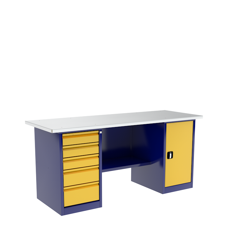 Верстак с тумбой и драйвером ВП-4Т/1,9 купить в Северодвинске Верстак с тумбой и драйвером ВП-4Т/1,9 купить в Северодвинске