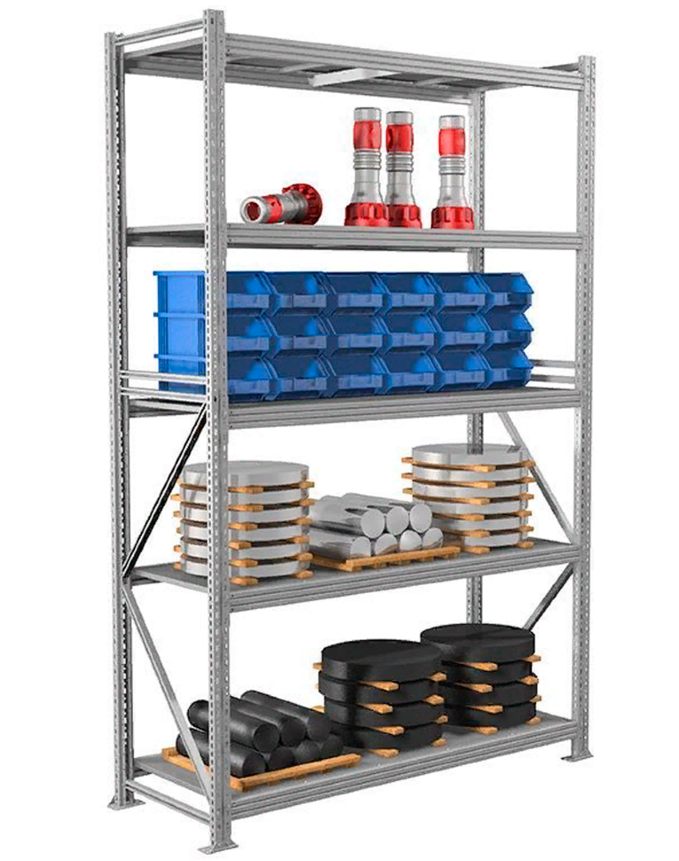 Стеллаж MS Profi 2500х1800х500 5 полок купить в Северодвинске Стеллаж MS Profi 2500х1800х500 5 полок купить в Северодвинске