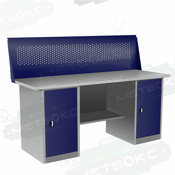 Верстак двухтумбовый ВП-5/1,9 с экраном купить в Северодвинске Верстак двухтумбовый ВП-5/1,9 с экраном купить в Северодвинске