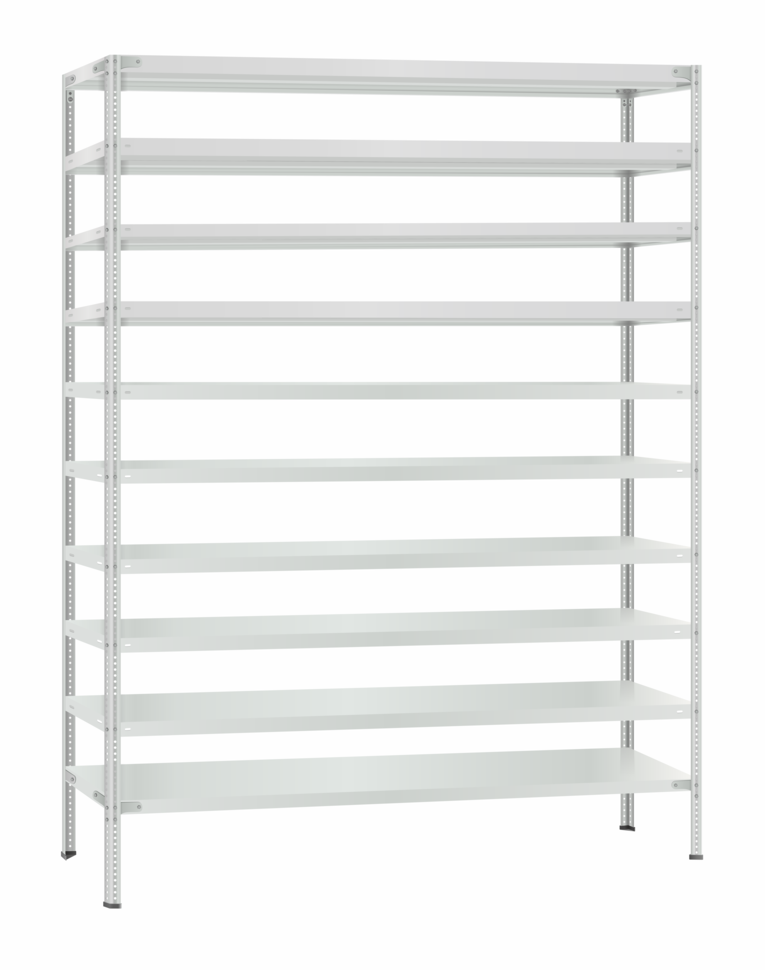 Стеллаж металлический Титан МС-500 2400х1500х500 10 полок купить в Северодвинске Стеллаж металлический Титан МС-500 2400х1500х500 10 полок купить в Северодвинске