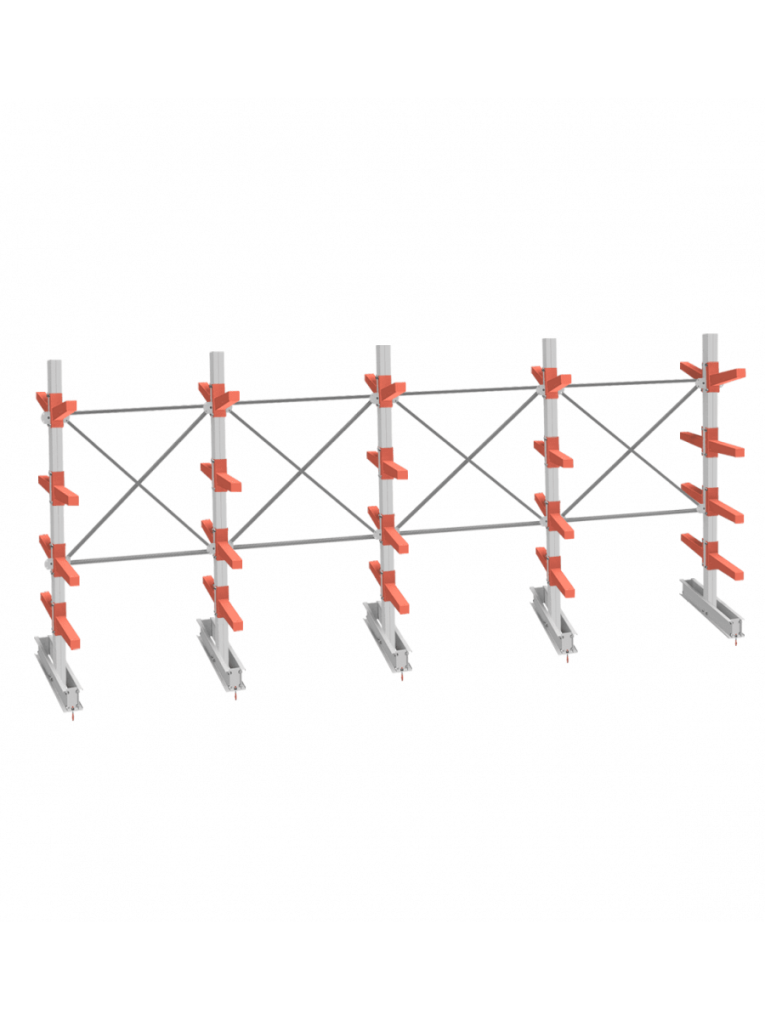 СТ-062 Стеллаж двухсторонний 4 яруса купить в Северодвинске