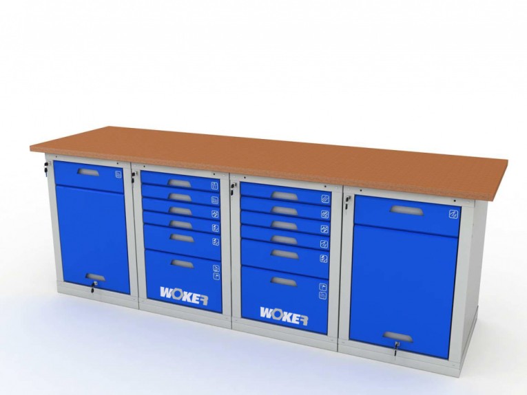 Верстак четырехтумбовый WOKER PRO 42662.2400 купить в Северодвинске