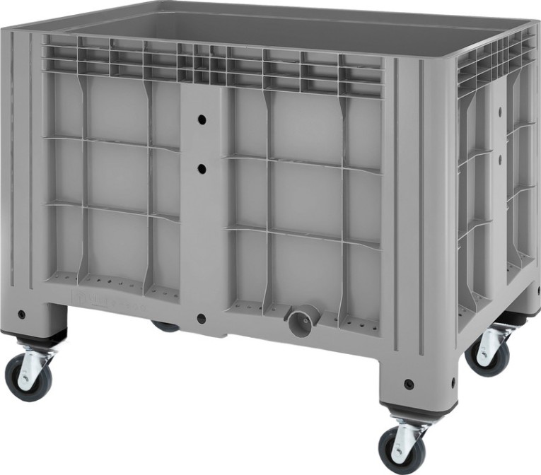 Контейнер 1200х800х913 мм сплошной серый на колесах купить в Северодвинске Контейнер 1200х800х913 мм сплошной серый на колесах купить в Северодвинске