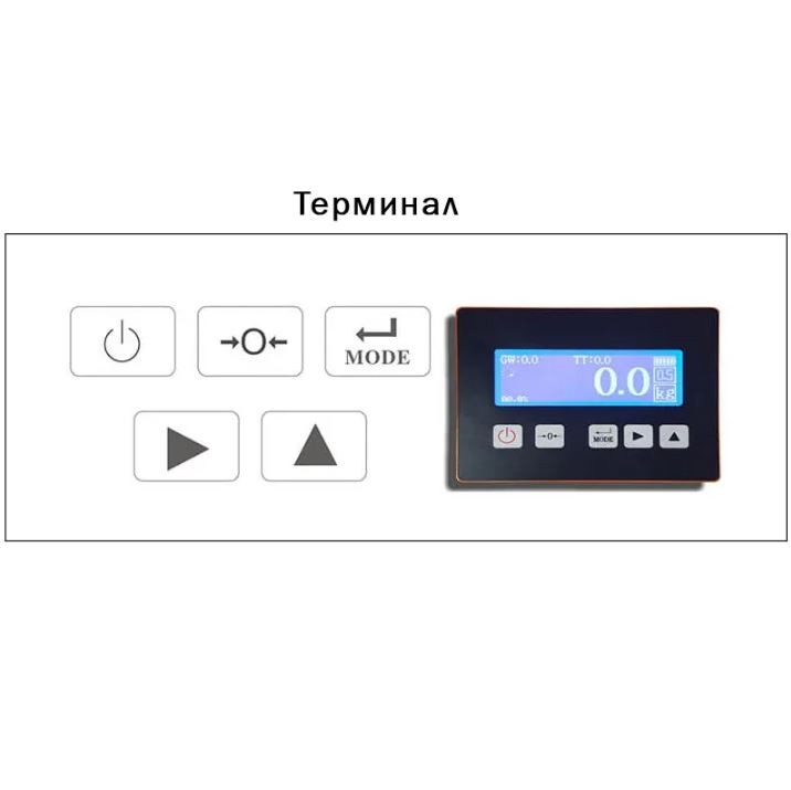Гидравлическая рохля с весами CBY-II 2500 PDP (г/п 2500 кг, вилы 1150x550 мм) NIULI купить в Северодвинске