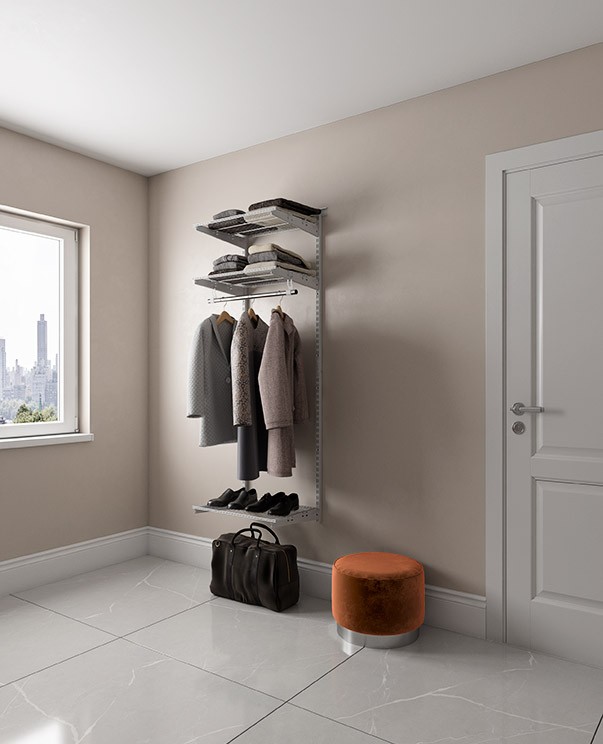 Гардеробная система Практик Home Basic G60 белая купить в Северодвинске Гардеробная система Практик Home Basic G60 белая купить в Северодвинске