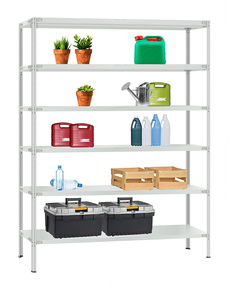 Стеллаж металлический Титан МС-900 1800x1000x600 6 полок купить в Северодвинске Стеллаж металлический Титан МС-900 1800x1000x600 6 полок купить в Северодвинске