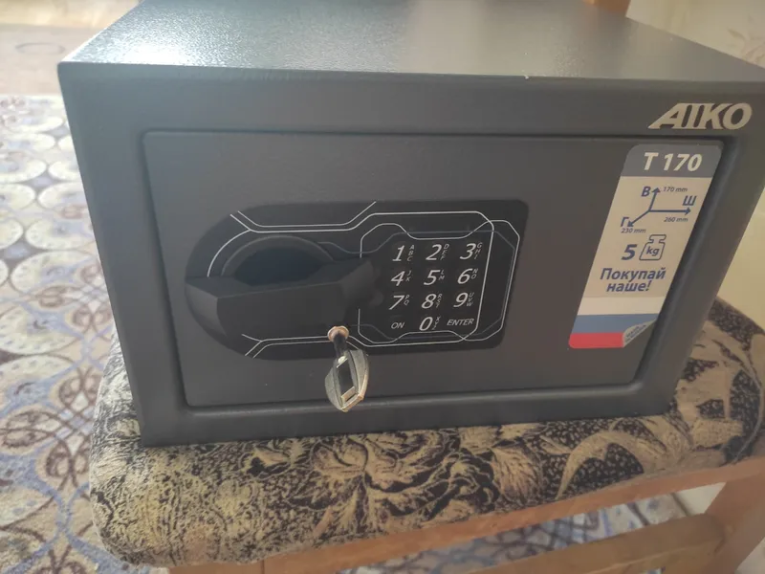 Мебельный сейф Aiko Т-170 EL купить в Северодвинске Мебельный сейф Aiko Т-170 EL купить в Северодвинске