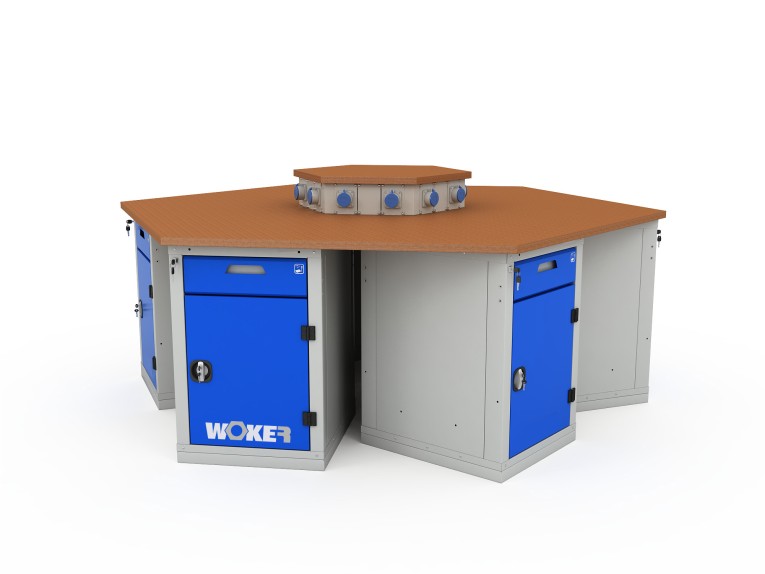 Верстак шеститумбовый WOKER PRO 6002.2500 купить в Северодвинске