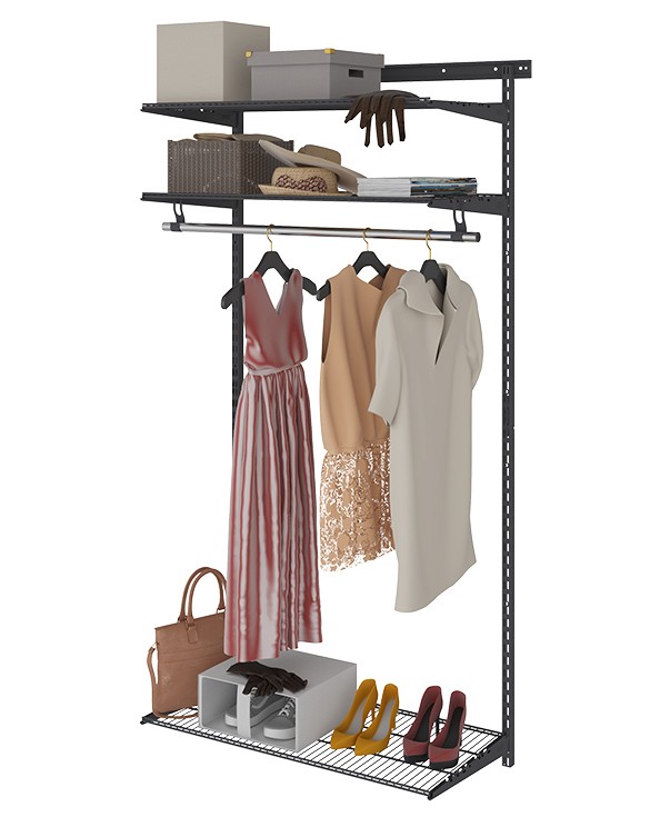 Гардеробная система Практик Home Basic G90 графит купить в Северодвинске Гардеробная система Практик Home Basic G90 графит купить в Северодвинске