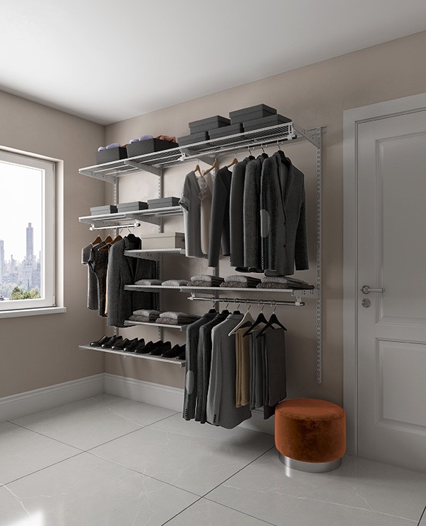 Гардеробная система Практик Home Max G210 белая купить в Северодвинске Гардеробная система Практик Home Max G210 белая купить в Северодвинске