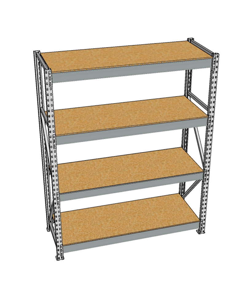 Стеллаж грузовой СГР 2500x900x800 4 полки (ДСП) купить в Северодвинске Стеллаж грузовой СГР 2500x900x800 4 полки (ДСП) купить в Северодвинске