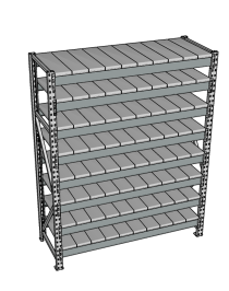 Стеллаж грузовой СГР 2000x900x1000 8 полок (металл) Стеллаж грузовой СГР 2000x900x1000 8 полок (металл)