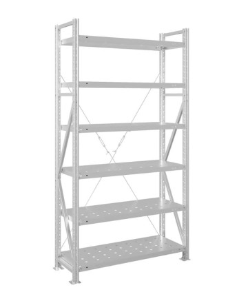 Стеллаж MS U 3000x700x500 6 полок (200 кг, перф) купить в Северодвинске
