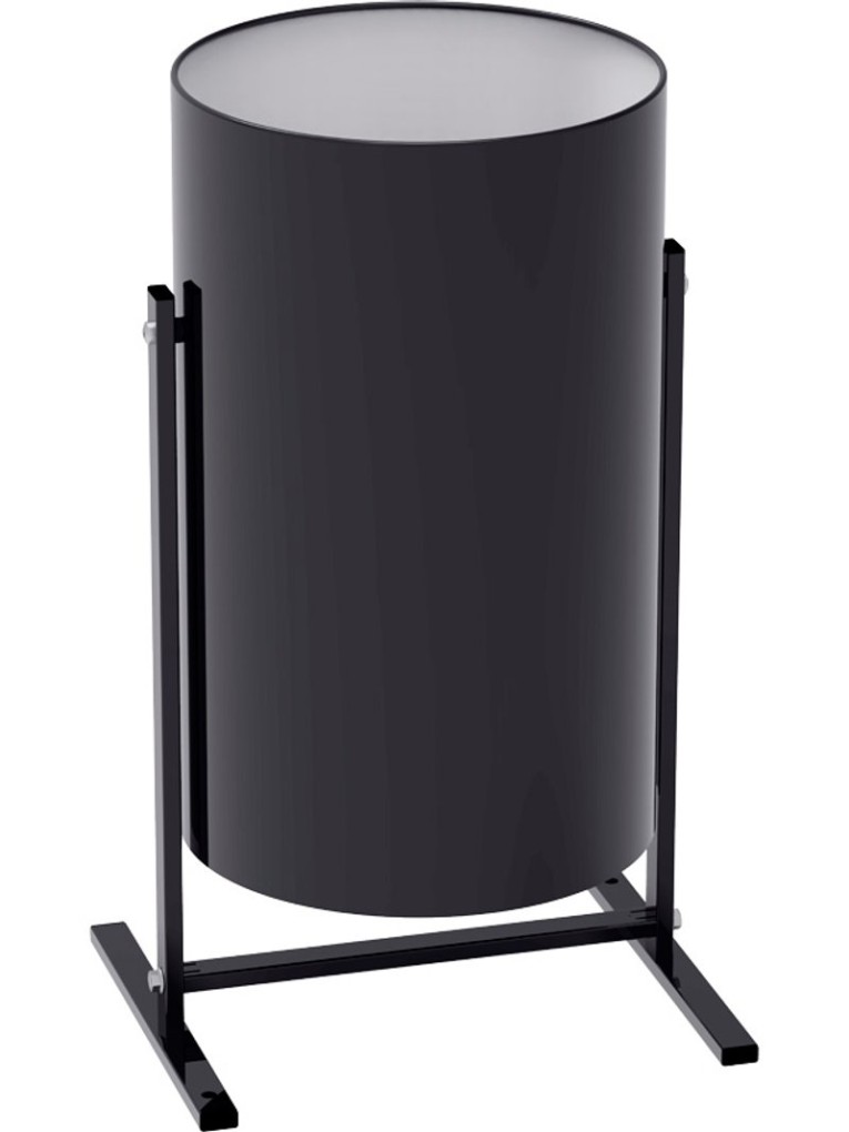 Металлическая уличная урна 19 литров черного цвета купить в Северодвинске