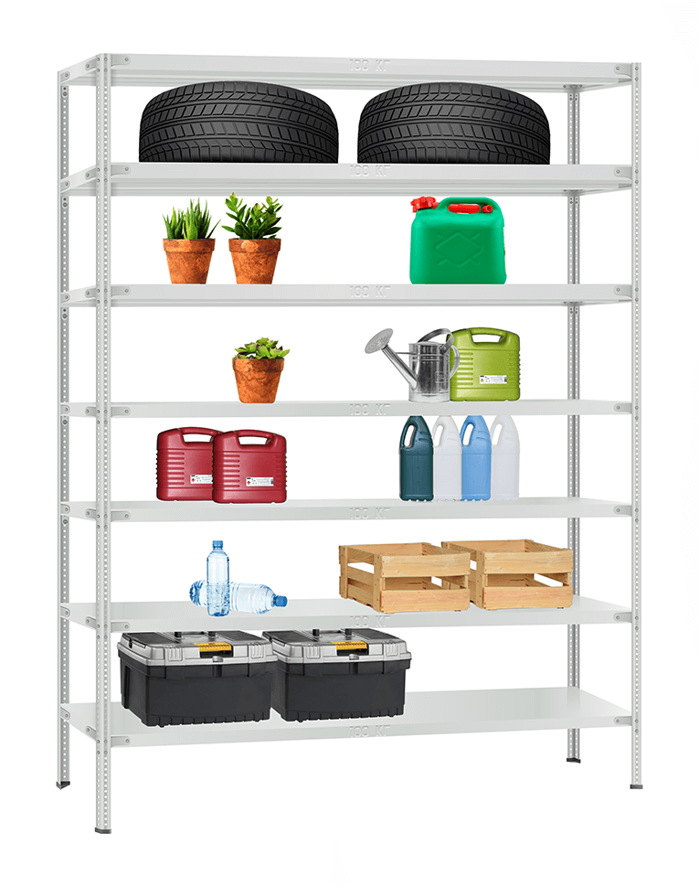 Стеллаж металлический Титан МС-900 2500x1000x500 7 полок купить в Северодвинске Стеллаж металлический Титан МС-900 2500x1000x500 7 полок купить в Северодвинске