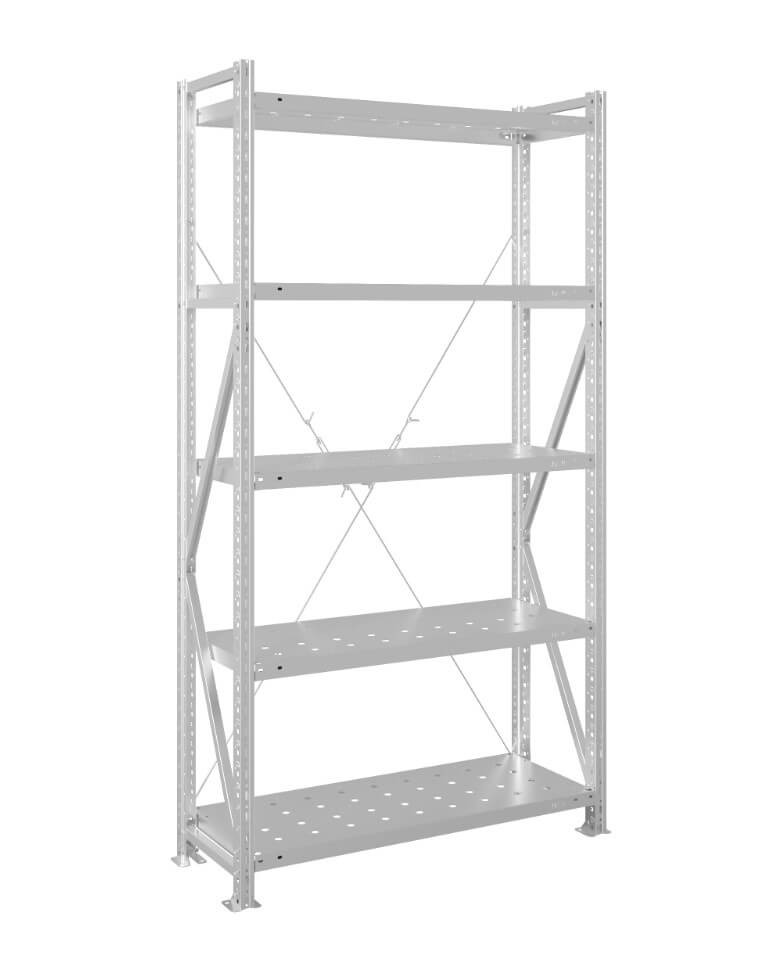 Стеллаж MS U 2500x1500x500 5 полок (250 кг, перф) купить в Северодвинске Стеллаж MS U 2500x1500x500 5 полок (250 кг, перф) купить в Северодвинске