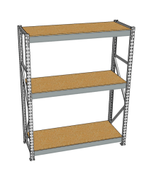 Стеллаж грузовой СГР 2000x1500x600 3 полки (ДСП) Стеллаж грузовой СГР 2000x1500x600 3 полки (ДСП)