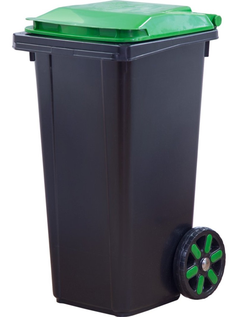 Мусорный бак 60л. с зелёной крышкой цв. чёрный купить в Северодвинске Мусорный бак 60л. с зелёной крышкой цв. чёрный купить в Северодвинске