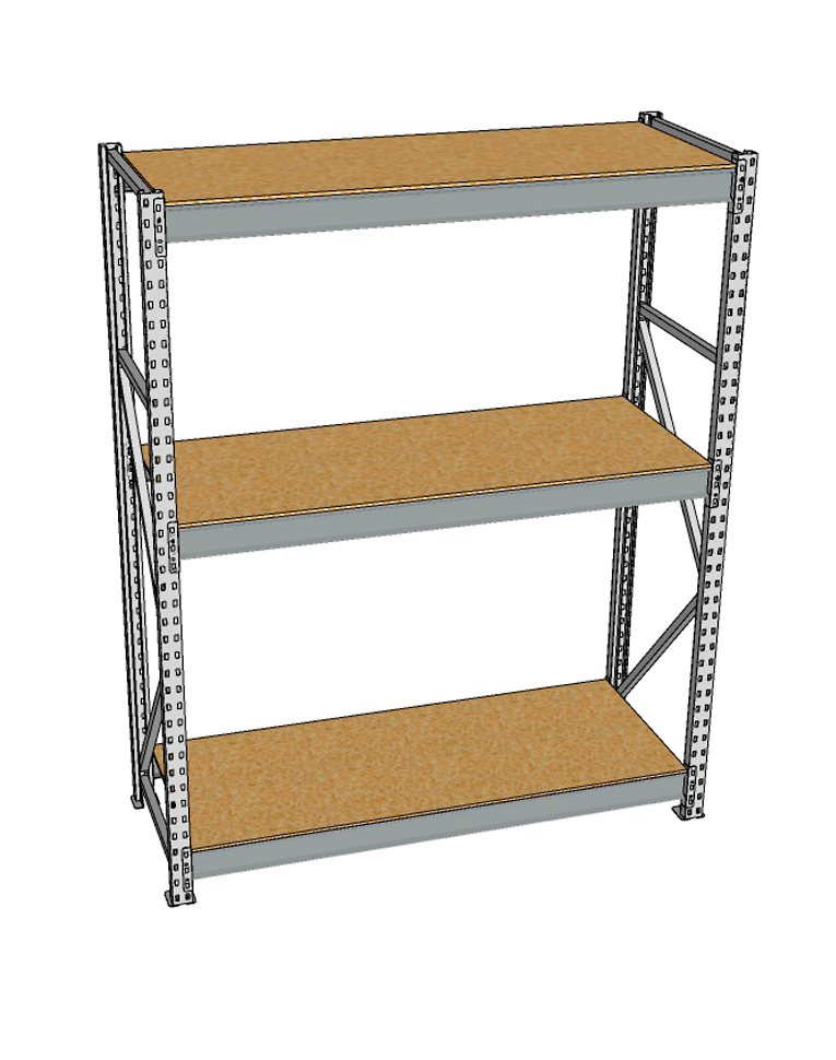 Стеллаж грузовой СГР 2000x1500x1000 3 полки (ДСП) купить в Северодвинске Стеллаж грузовой СГР 2000x1500x1000 3 полки (ДСП) купить в Северодвинске