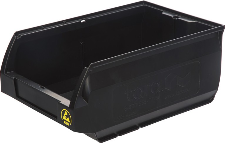 Ящик Milano 350х230х150 PP, черный антистатичный купить в Северодвинске