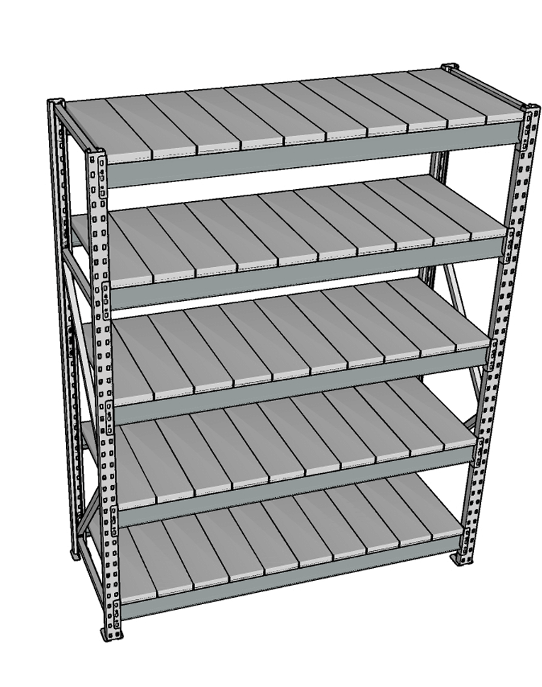 Стеллаж грузовой СГР 2500x1800x400 5 полок (металл) купить в Северодвинске Стеллаж грузовой СГР 2500x1800x400 5 полок (металл) купить в Северодвинске