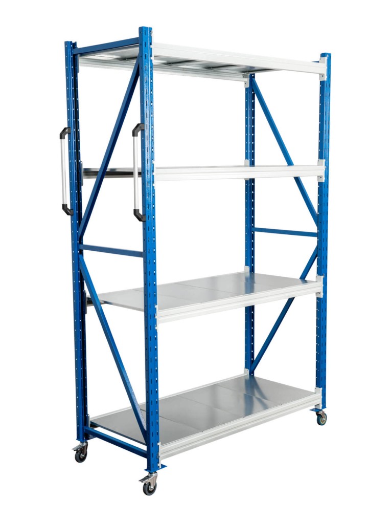 Стеллаж мобильный БиКом СТ-4 250x120x80 4 полки купить в Северодвинске