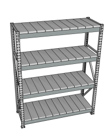 Стеллаж грузовой СГР 2000x1800x600 4 полки (металл) Стеллаж грузовой СГР 2000x1800x600 4 полки (металл)