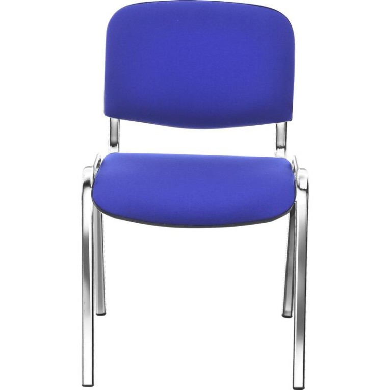Стул Изо (синяя ткань, хром) купить в Северодвинске