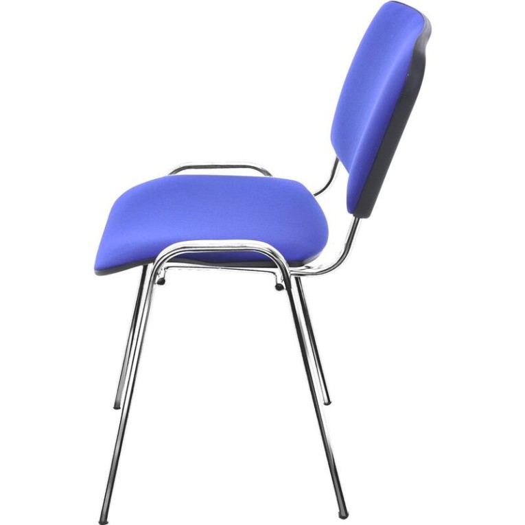 Стул Изо (синяя ткань, хром) купить в Северодвинске