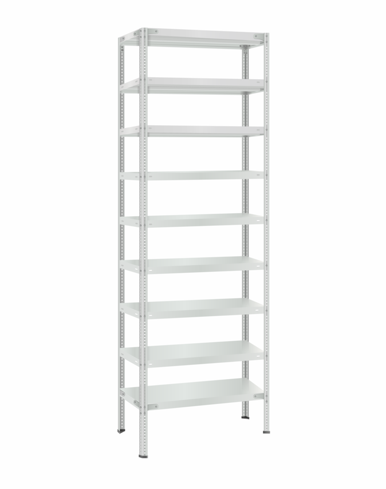 Стеллаж металлический Титан МС-500 2300х700х300 9 полок купить в Северодвинске Стеллаж металлический Титан МС-500 2300х700х300 9 полок купить в Северодвинске