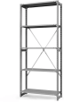 Стеллаж ТСУ 3500x700x300 5 полок (150 кг, перф) Стеллаж ТСУ 3500x700x300 5 полок (150 кг, перф)