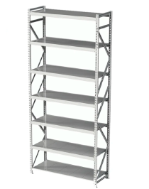 Стеллаж MS Profi 2500х1200х400 7 полок Стеллаж MS Profi 2500х1200х400 7 полок
