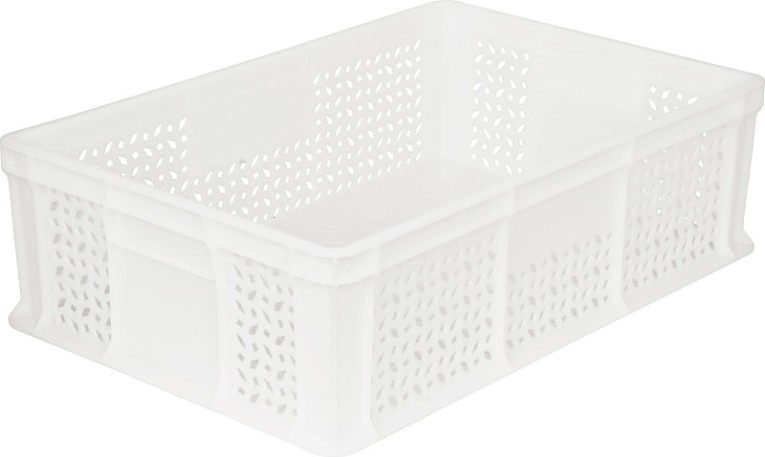 Ящик 600х400х180 мм перфорированный без ручек неокрашенный морозостойкий купить в Северодвинске