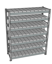 Стеллаж грузовой СГР 3000x1200x800 7 полок (металл) Стеллаж грузовой СГР 3000x1200x800 7 полок (металл)