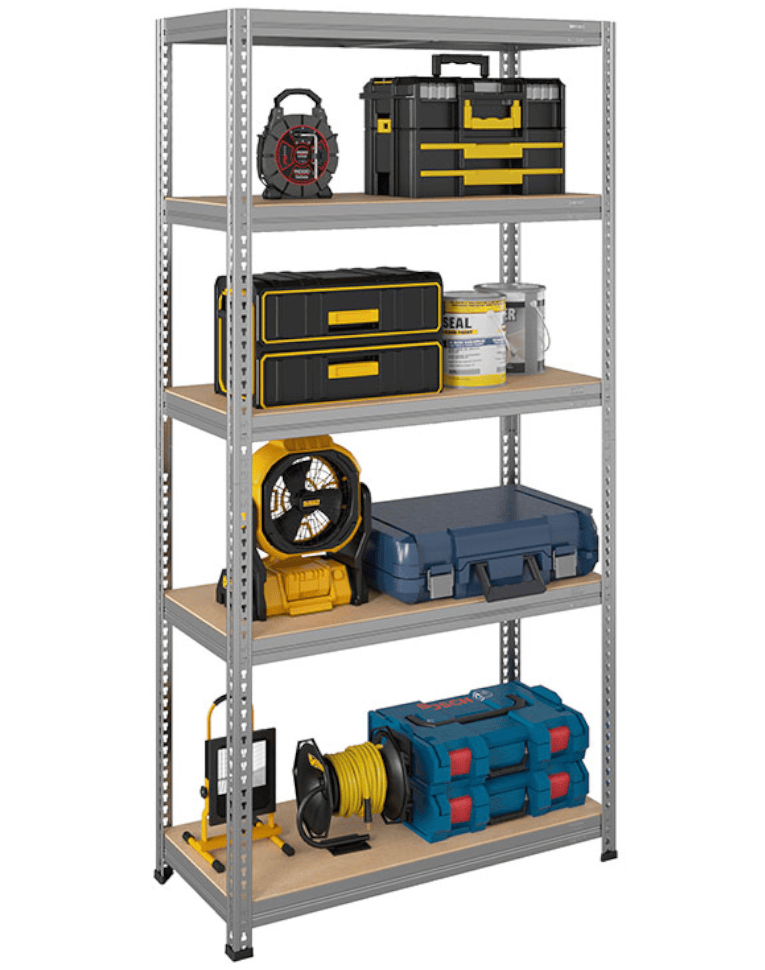 Стеллаж быстросборный ЛОФТ (SBL) 1800x1200x400 5 полок (цинк) купить в Северодвинске Стеллаж быстросборный ЛОФТ (SBL) 1800x1200x400 5 полок (цинк) купить в Северодвинске