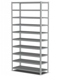 Стеллаж MS Strong 2750х1000х600 10 полок Стеллаж MS Strong 2750х1000х600 10 полок