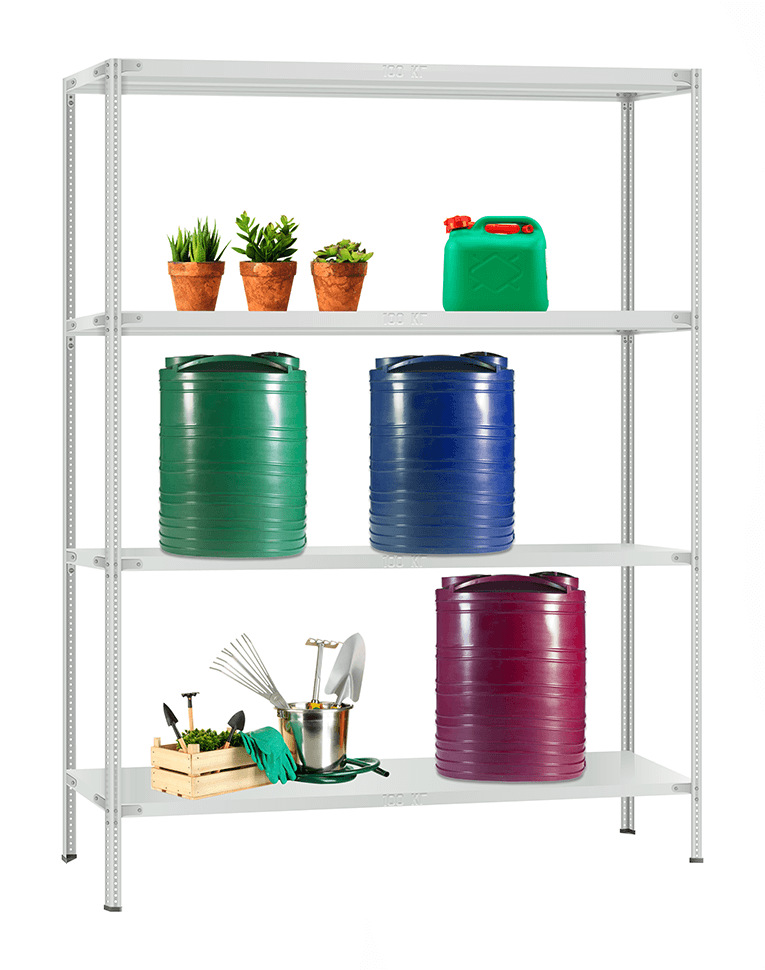 Стеллаж металлический Титан МС-900 3000x1000x600 4 полки купить в Северодвинске