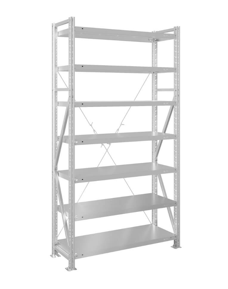 Стеллаж MS U 2500x700x300 7 полок (200 кг, металл) купить в Северодвинске