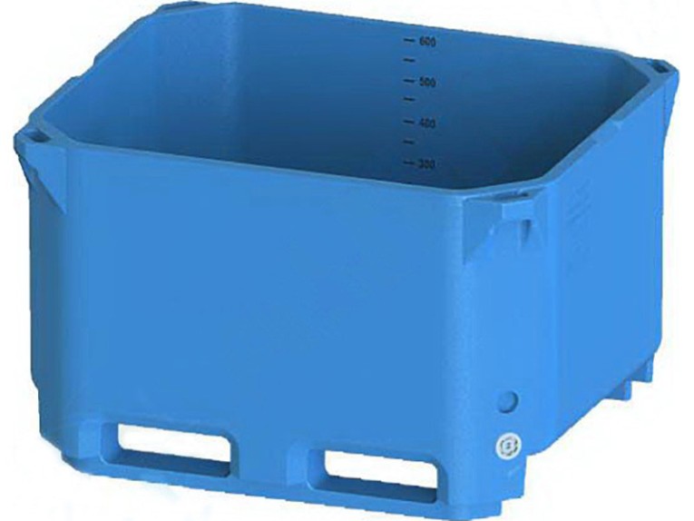 Контейнер 600л. изотермический, без крышки цв. синий купить в Северодвинске