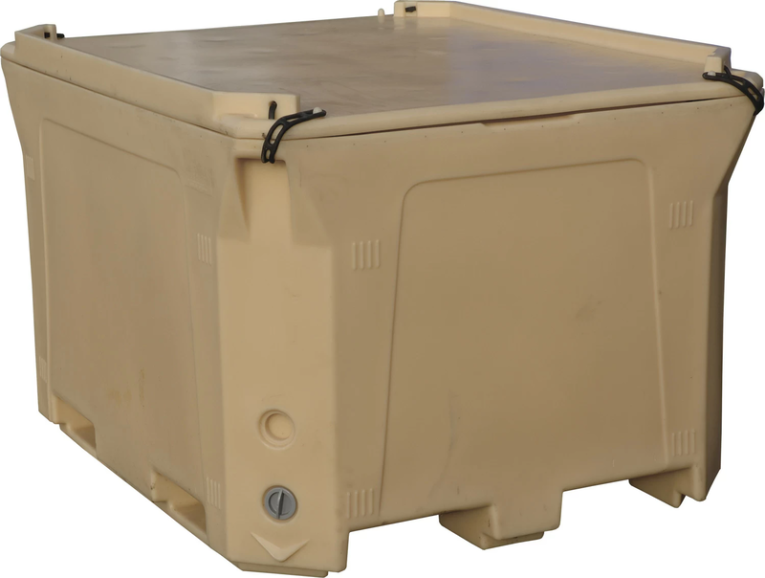 Контейнер 1470х1180х965 мм бежевый с крышкой купить в Северодвинске Контейнер 1470х1180х965 мм бежевый с крышкой купить в Северодвинске