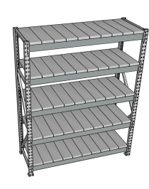Стеллаж грузовой СГР 2000x1500x1000 5 полок (металл) Стеллаж грузовой СГР 2000x1500x1000 5 полок (металл)