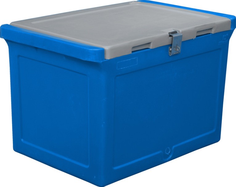 Контейнер 645х405х420 мм синий с крышкой купить в Северодвинске Контейнер 645х405х420 мм синий с крышкой купить в Северодвинске
