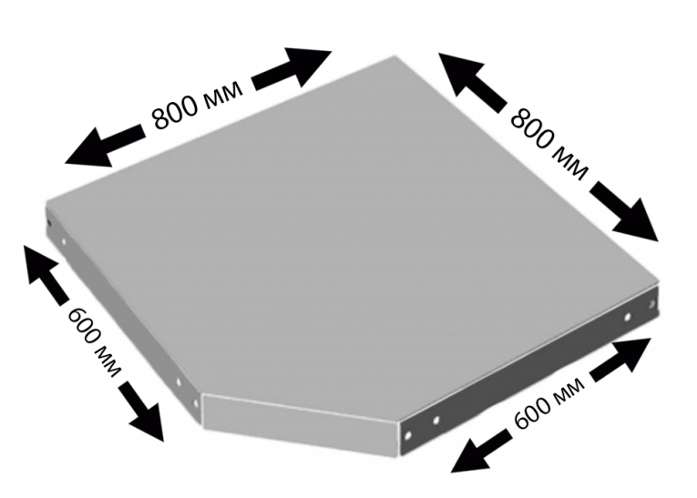 Угловая полка Практик MS 60F (800х600) купить в Северодвинске Угловая полка Практик MS 60F (800х600) купить в Северодвинске