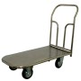 Платформенная тележка ТП НЖ 2 (г/п 500 кг, 900x600 мм, колеса серая резина 200 мм, нержавеющая сталь) Платформенная тележка ТП НЖ 2 (г/п 500 кг, 900x600 мм, колеса серая резина 200 мм, нержавеющая сталь)