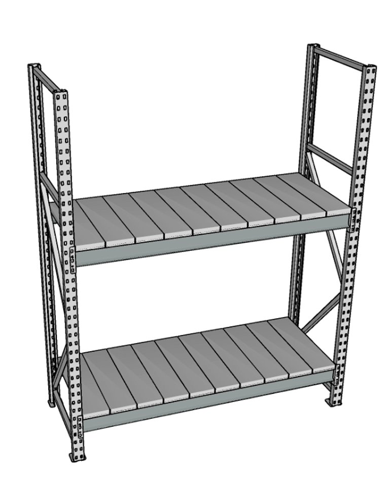 Стеллаж грузовой СГР 2000x900x800 2 полки (металл) купить в Северодвинске Стеллаж грузовой СГР 2000x900x800 2 полки (металл) купить в Северодвинске