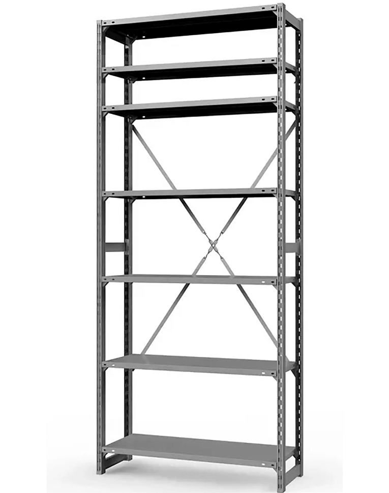 Стеллаж ТСУ 1800x1200x300 7 полок (300 кг, металл) купить в Северодвинске Стеллаж ТСУ 1800x1200x300 7 полок (300 кг, металл) купить в Северодвинске