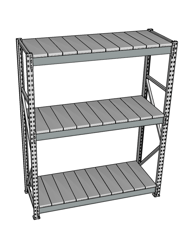Стеллаж грузовой СГР 2500x1200x400 3 полки (металл) купить в Северодвинске Стеллаж грузовой СГР 2500x1200x400 3 полки (металл) купить в Северодвинске