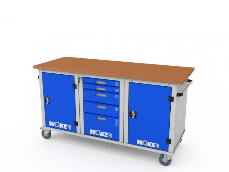 Верстак мобильный трехтумбовый WOKER PRO 3151.1800 купить в Северодвинске