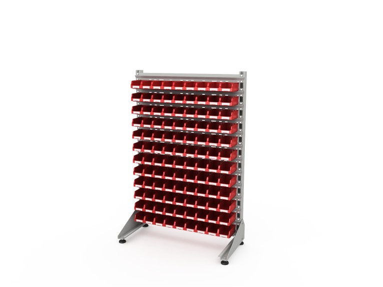 Стеллаж для пластиковых лотков SORTEX односторонний 1500x1000x450.01 купить в Северодвинске